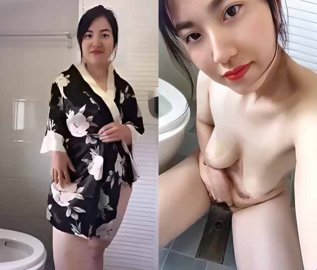 Depois de tomar banho, a linda fodeu a bucetinha para o namorado ver
